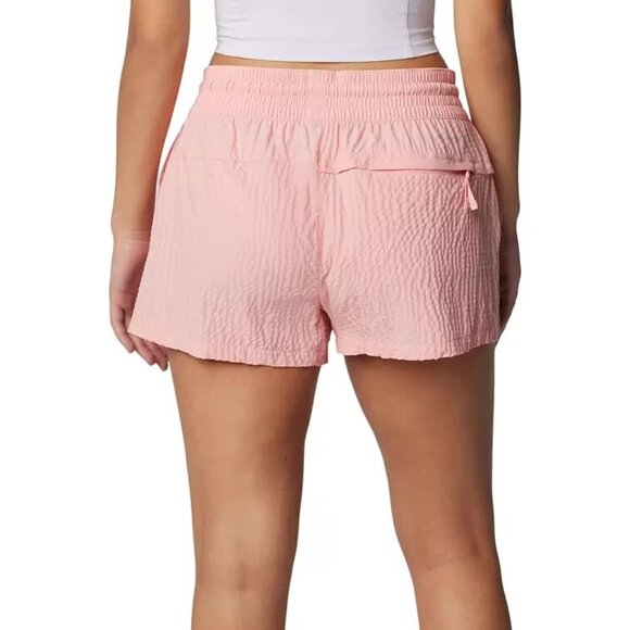 Columbia Women's Boundless Trek Active Shorts Lightweight Pockets Pink Medium - Picture 2 of 5